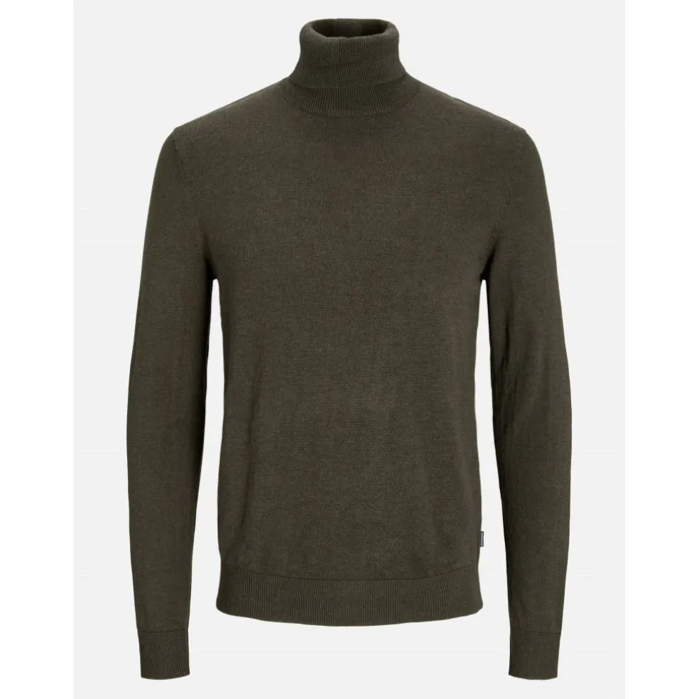 Men's Knitted Roll Neck Jumper