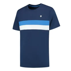 Men's KS Core Team Striped Crewneck Short-Sleeve Performance T-Shirt