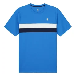 Men's KS Core Team Striped Crewneck Short-Sleeve Performance T-Shirt