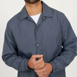 Mens Lightweight Coach Jacket with Drawcord Hem