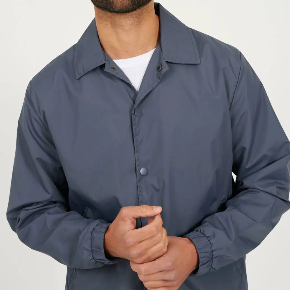 Mens Lightweight Coach Jacket with Drawcord Hem