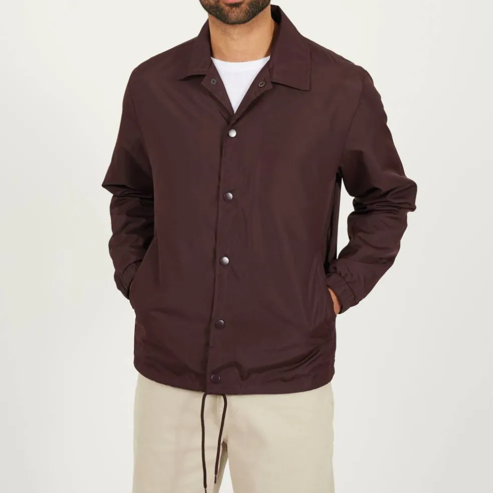 Mens Lightweight Coach Jacket with Drawcord Hem