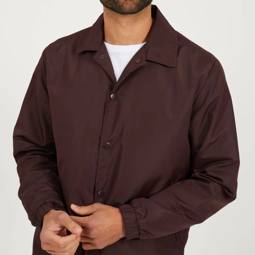 Mens Lightweight Coach Jacket with Drawcord Hem