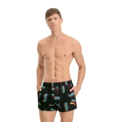 Men's Logo Print Swim Shorts