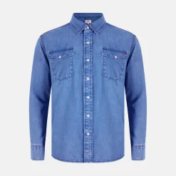 Men's Long Sleeve Denim Shirt