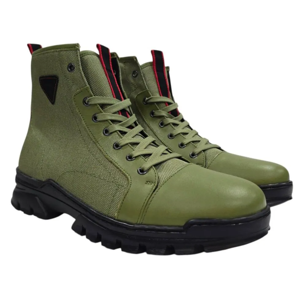 Men's Lucas Leather Ankle Lace Up Hiker Rugged Boots