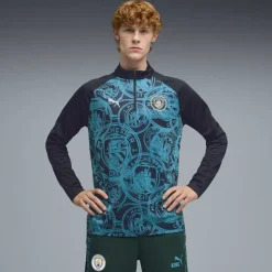 Mens Manchester City Licensed Drill Top 2025 2026