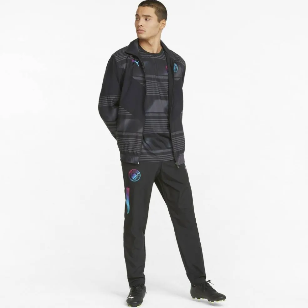 Men's Manchester City Licensed Rain Anorak Jacket