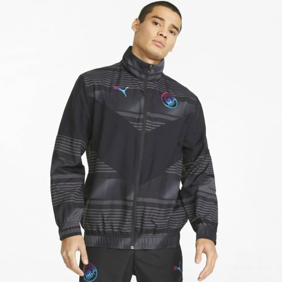 Men's Manchester City Licensed Rain Anorak Jacket