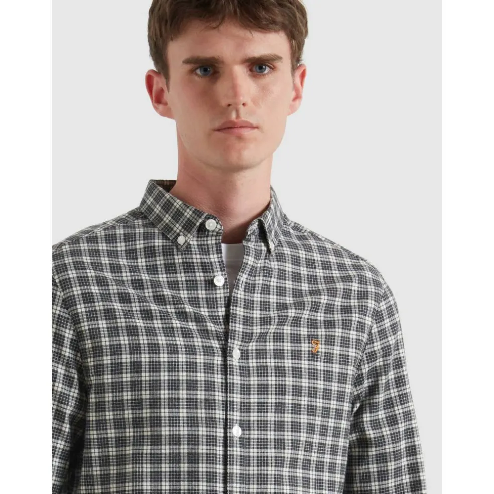 Men's Milners Check Long Sleeve Patterned Shirt