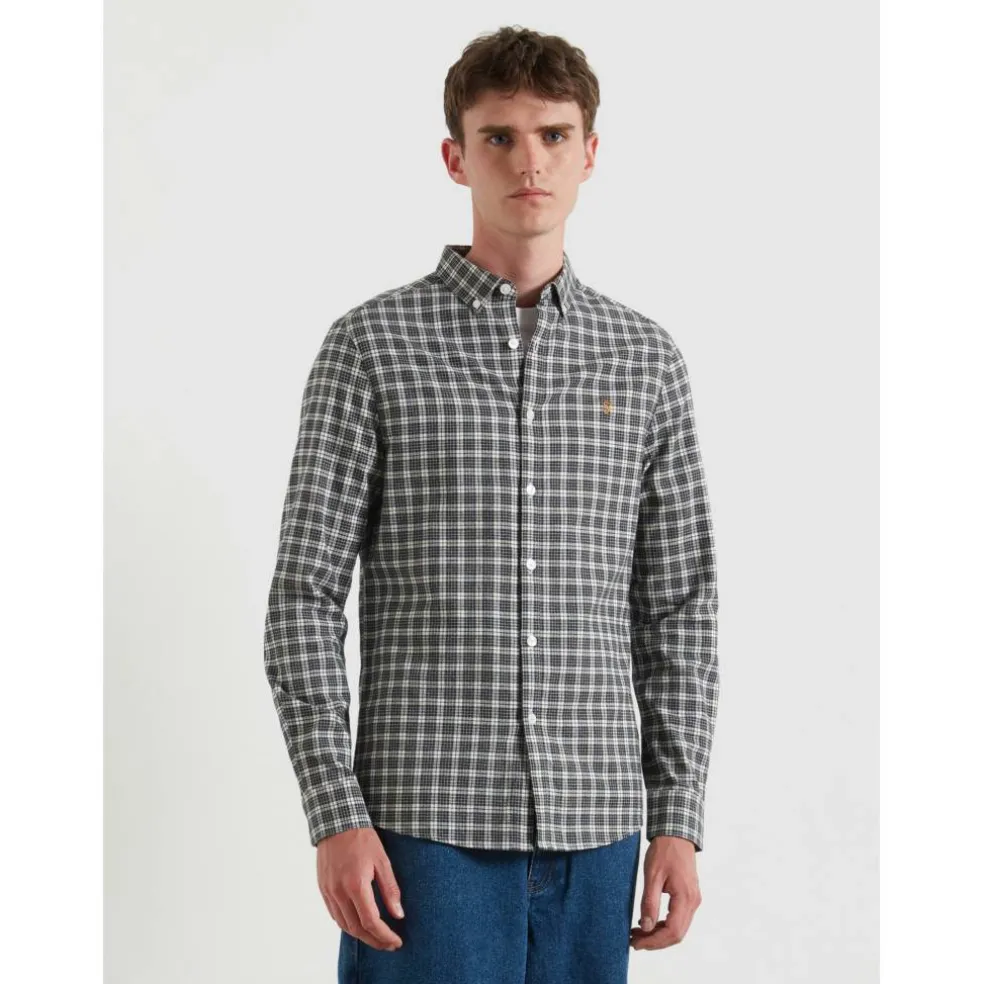 Men's Milners Check Long Sleeve Patterned Shirt
