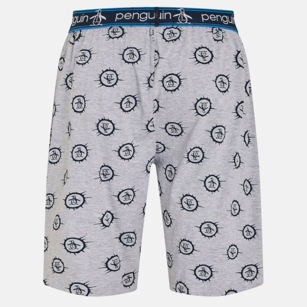 Men's Pete Stamp All Over Print Pyjama Shorts