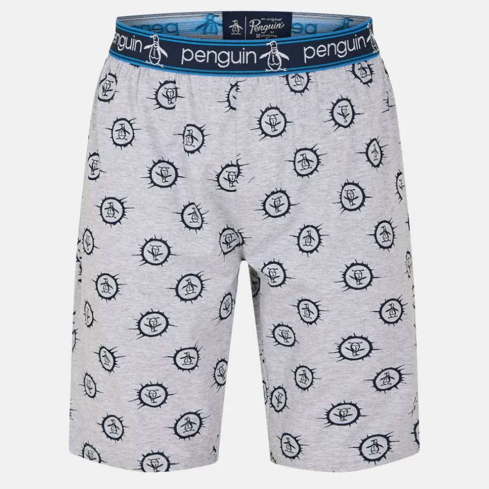 Men's Pete Stamp All Over Print Pyjama Shorts