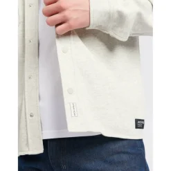 Men's Pique Long Sleeve Relaxed Fit Overshirt