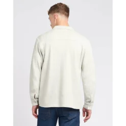 Men's Pique Long Sleeve Relaxed Fit Overshirt