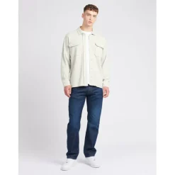 Men's Pique Long Sleeve Relaxed Fit Overshirt