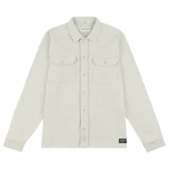Men's Pique Long Sleeve Relaxed Fit Overshirt