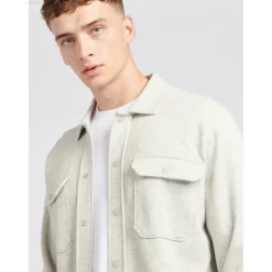 Men's Pique Long Sleeve Relaxed Fit Overshirt