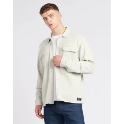 Men's Pique Long Sleeve Relaxed Fit Overshirt