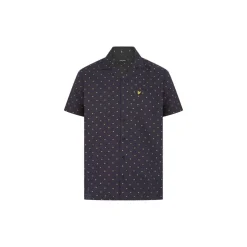 Men's Polka Dot Pyjama Short-Sleeve Top