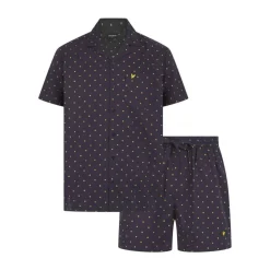 Men's Polka Dot Pyjama Short-Sleeve Top