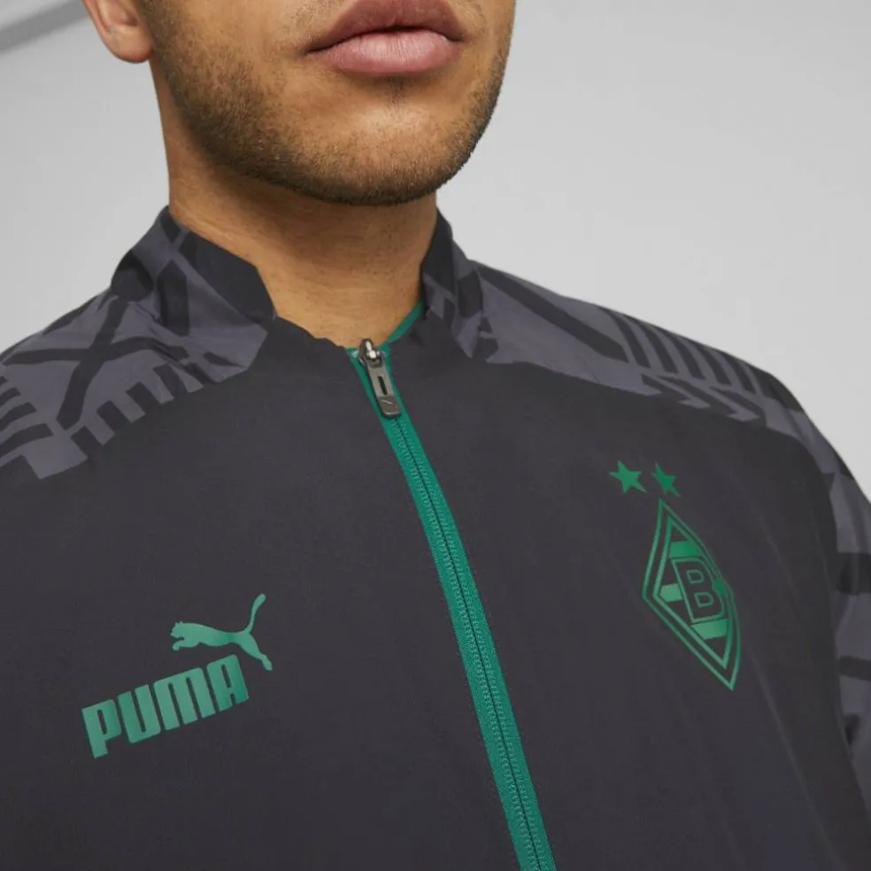 Men's Prematch Borussia Monchengladbach Waterproof Lightweight Rain Anorak