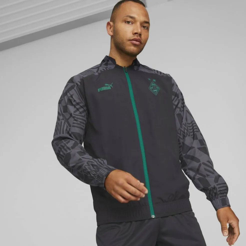 Men's Prematch Borussia Monchengladbach Waterproof Lightweight Rain Anorak