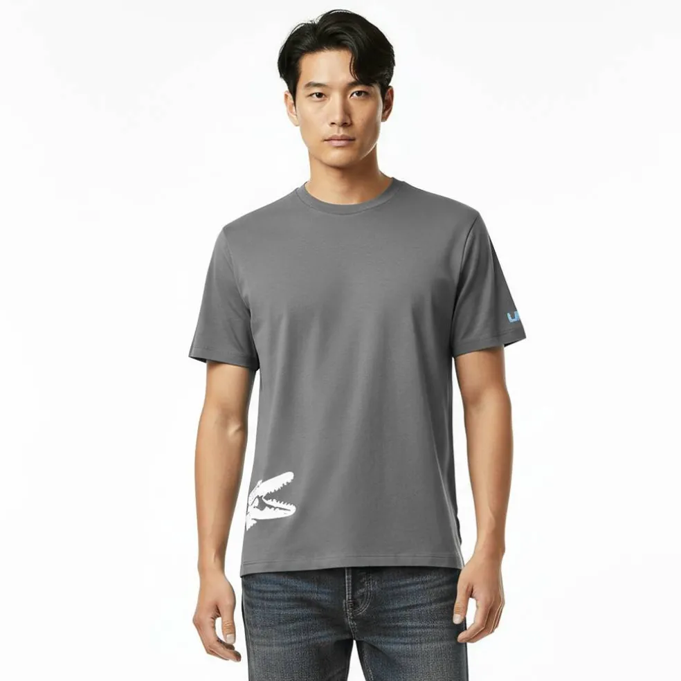 Men's Printed Cotton Lounge Short Sleeve Pyjama Top