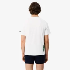 Men's Printed Cotton Lounge Short Sleeve Pyjama Top