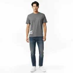 Men's Printed Cotton Lounge Short Sleeve Pyjama Top