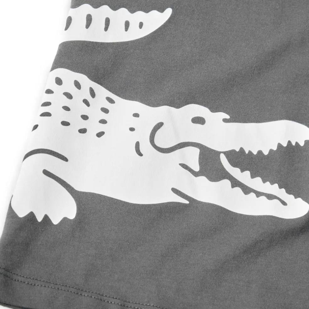Men's Printed Cotton Lounge Short Sleeve Pyjama Top