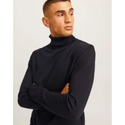 Men's Roll Neck Knitted Jumper