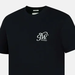 Men's Script Cotton Short Sleeve Crew Neck Oversized T-Shirt
