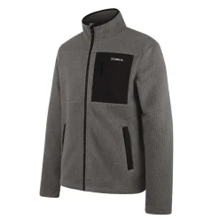 Men's Sherpa Long Sleeve Funnel Neck Zip Pocket Fleece