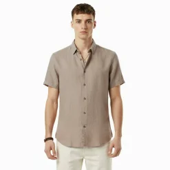 Men's Short Sleeve Plain Shirt