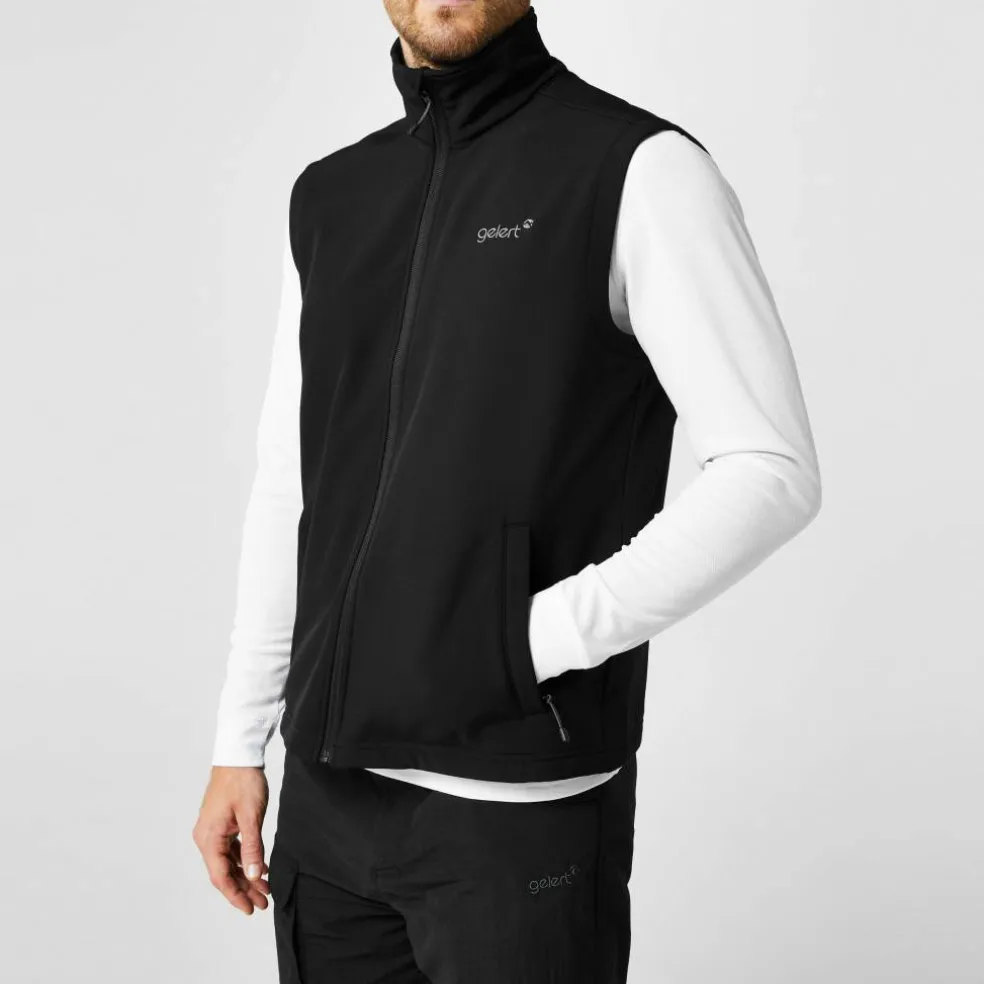Men's Softshell Fleece Lined Sleeveless Gilet