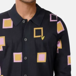 Men's Square Knitted Cardigan
