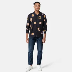 Men's Square Knitted Cardigan