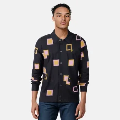 Men's Square Knitted Cardigan