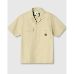 Men's Stamford Cuban Collar Short-Sleeve Plain Shirt
