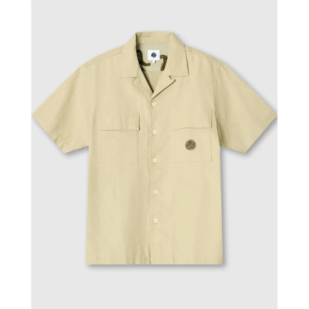Men's Stamford Cuban Collar Short-Sleeve Plain Shirt