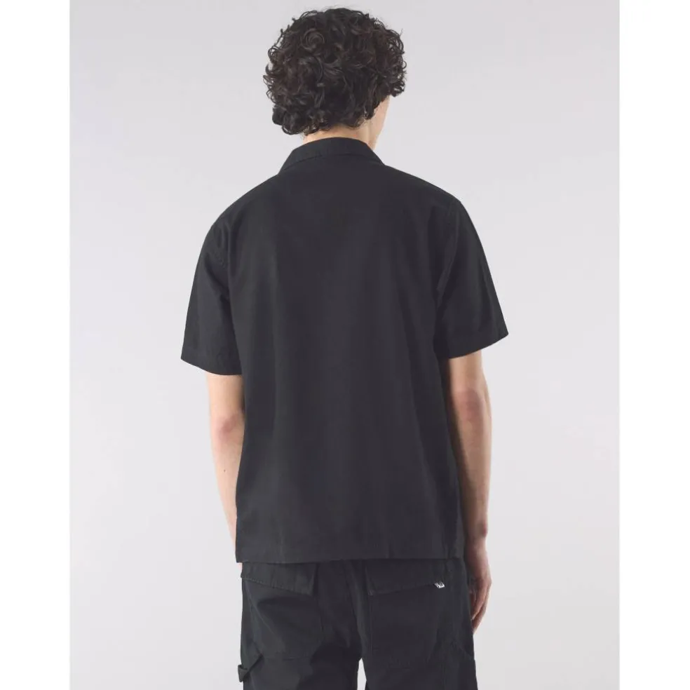 Men's Stamford Cuban Collar Short-Sleeve Plain Shirt
