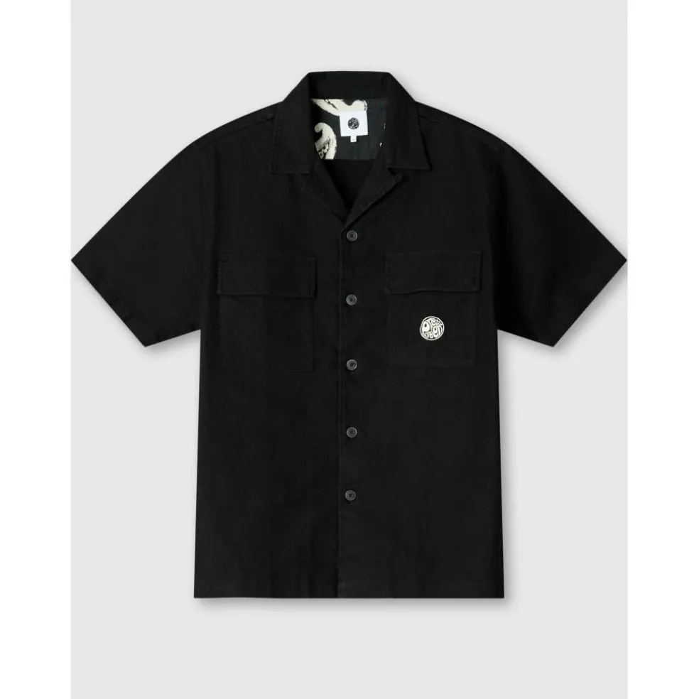 Men's Stamford Cuban Collar Short-Sleeve Plain Shirt