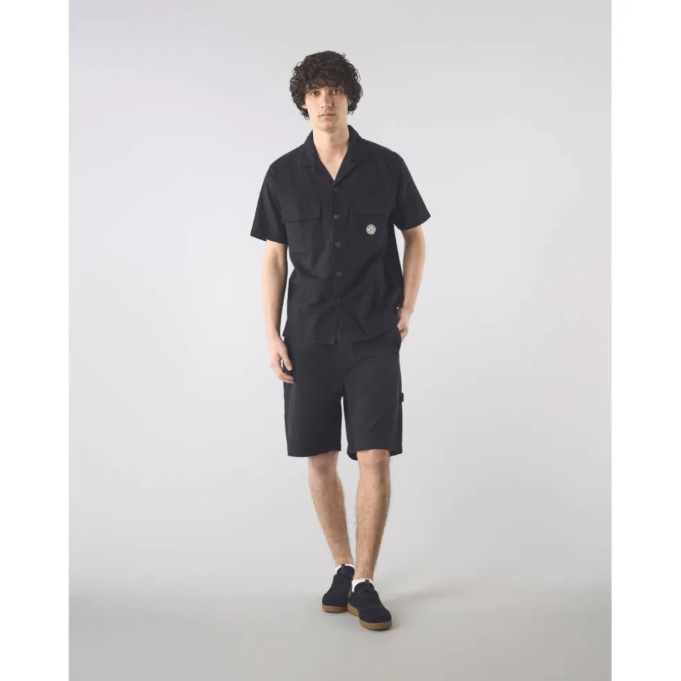 Men's Stamford Cuban Collar Short-Sleeve Plain Shirt