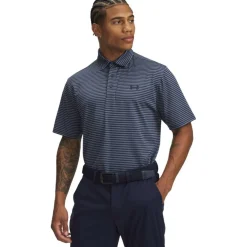 Men's Stripe Short-Sleeve Performance Polo Shirt