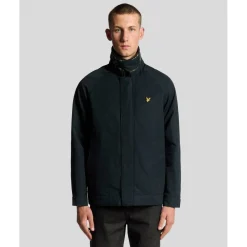 Men's Tartan Lined Water-Resistant Harrington Jacket
