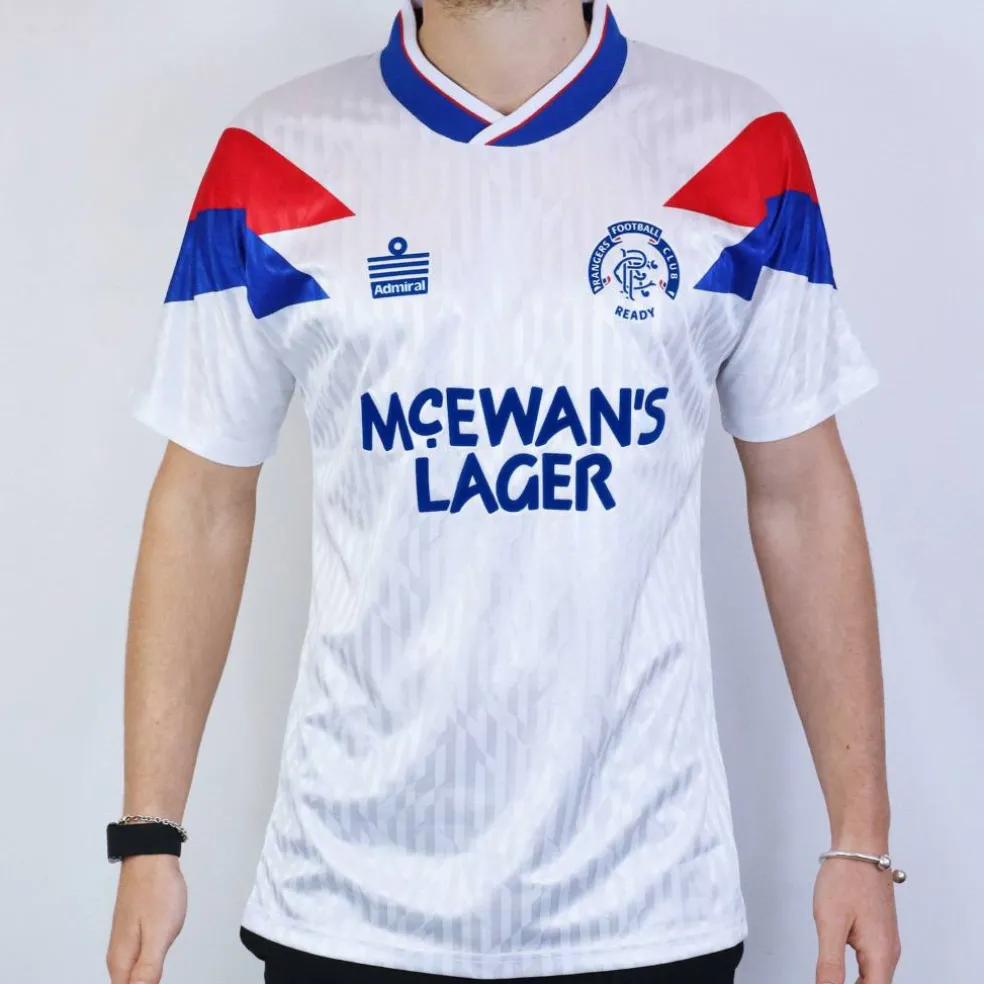 Mens Team Rangers Retro Away Shirt 90/92