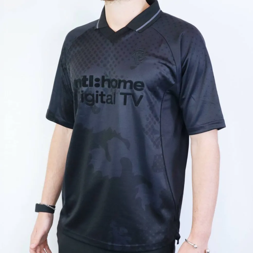 Mens Team Rangers Retro Blackout Shirt 02/03