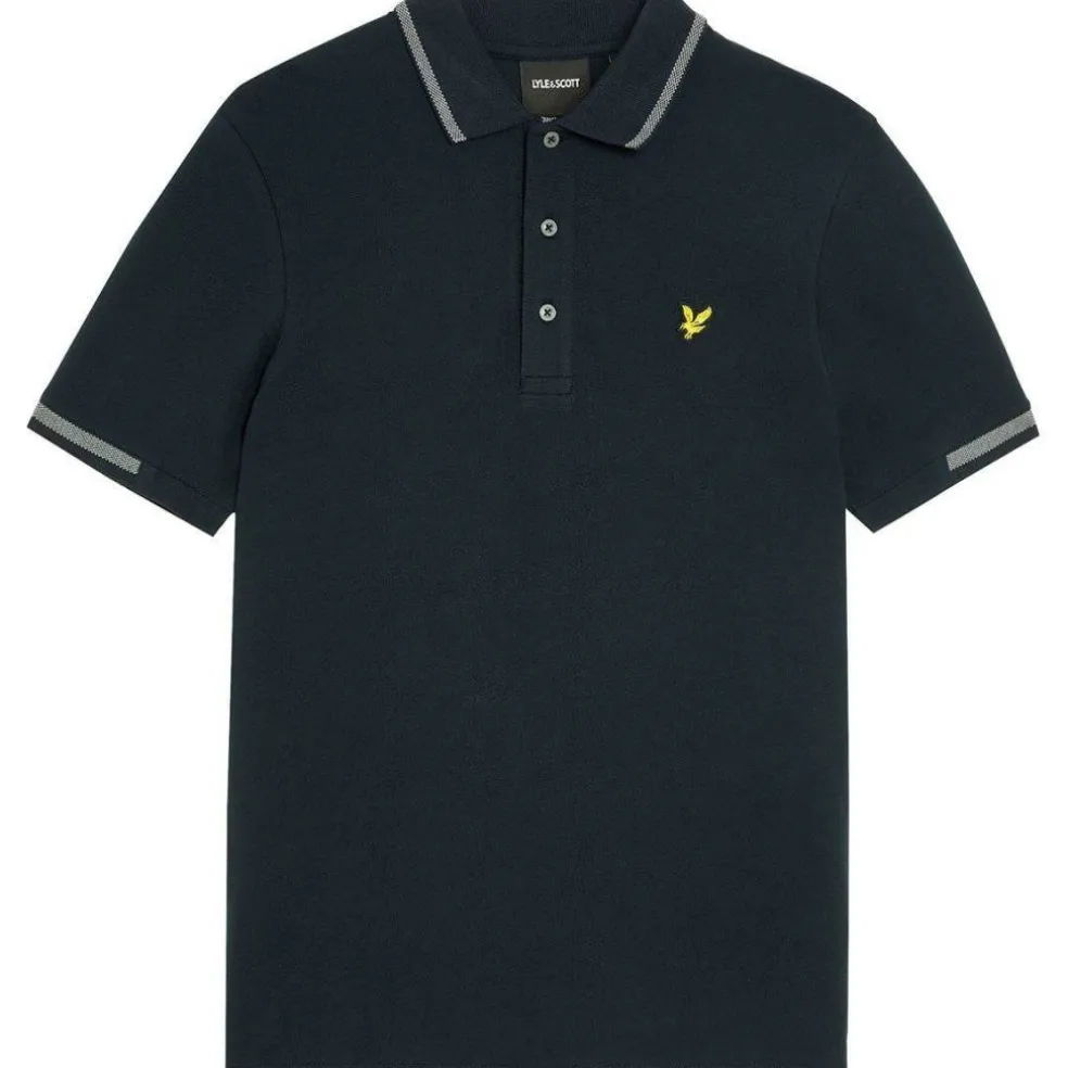 Men's Tipped Cotton Short Sleeve Polo Shirt