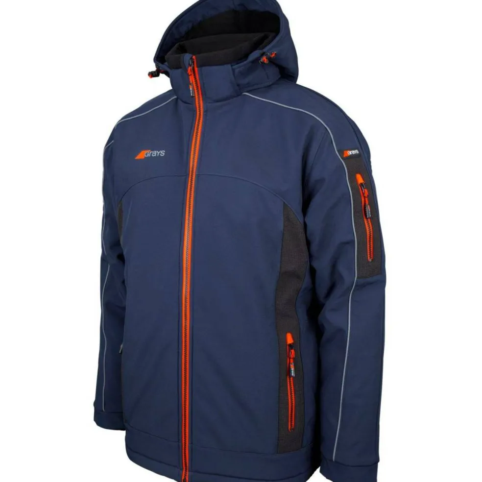 Men's Vector Water and Wind Resistant Detachable Hood Performance Training Jacket